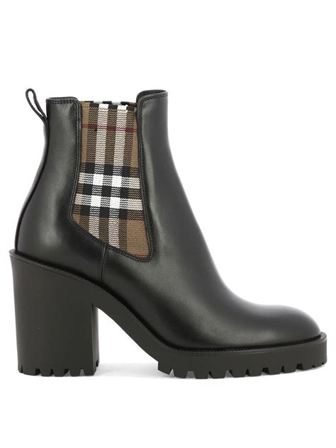 burberry knee high boots|burberry check panel ankle boots.